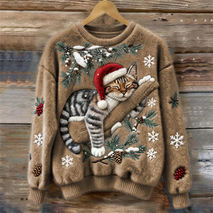 Matilda | Stylish Festive Cat Christmas Jumper for Women