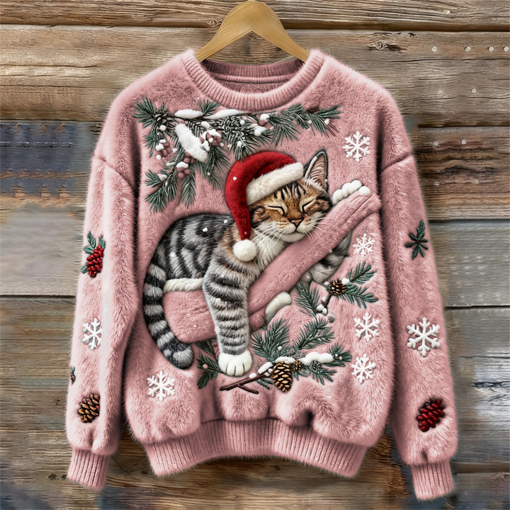 Matilda | Stylish Festive Cat Christmas Jumper for Women