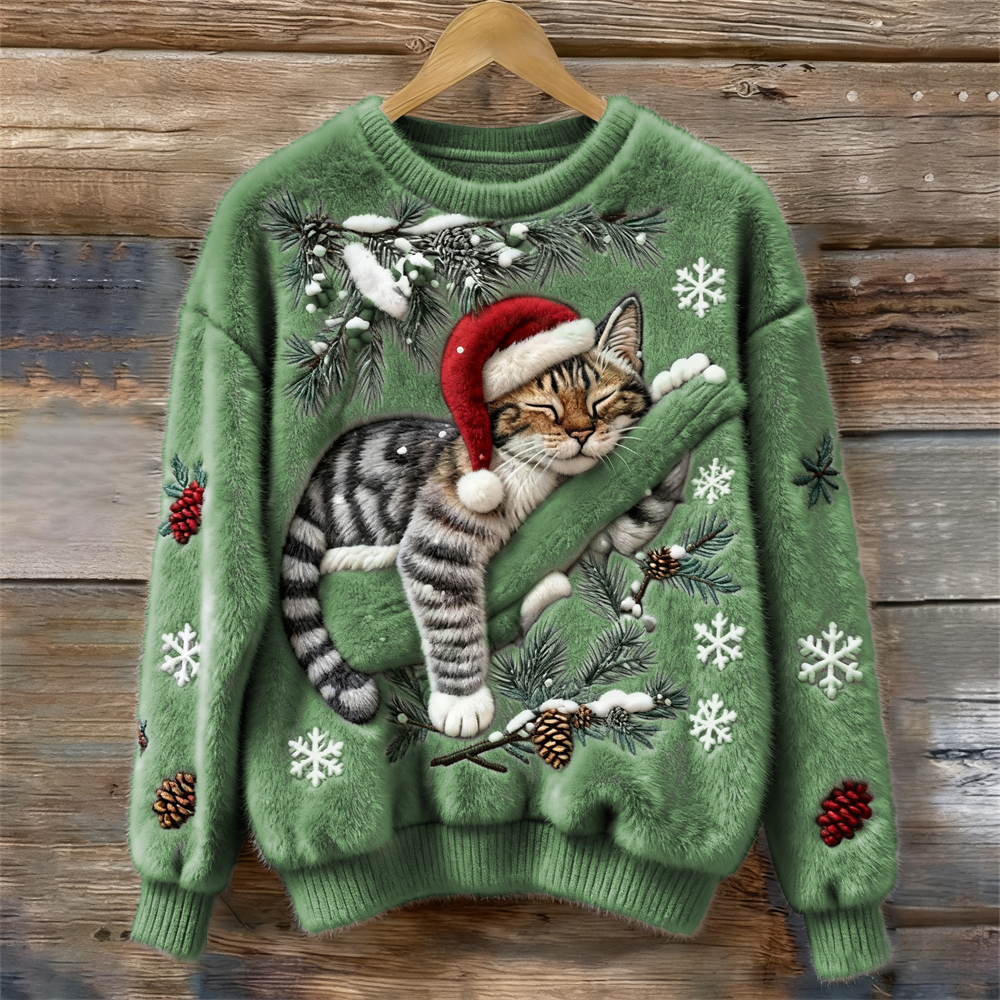Matilda | Stylish Festive Cat Christmas Jumper for Women