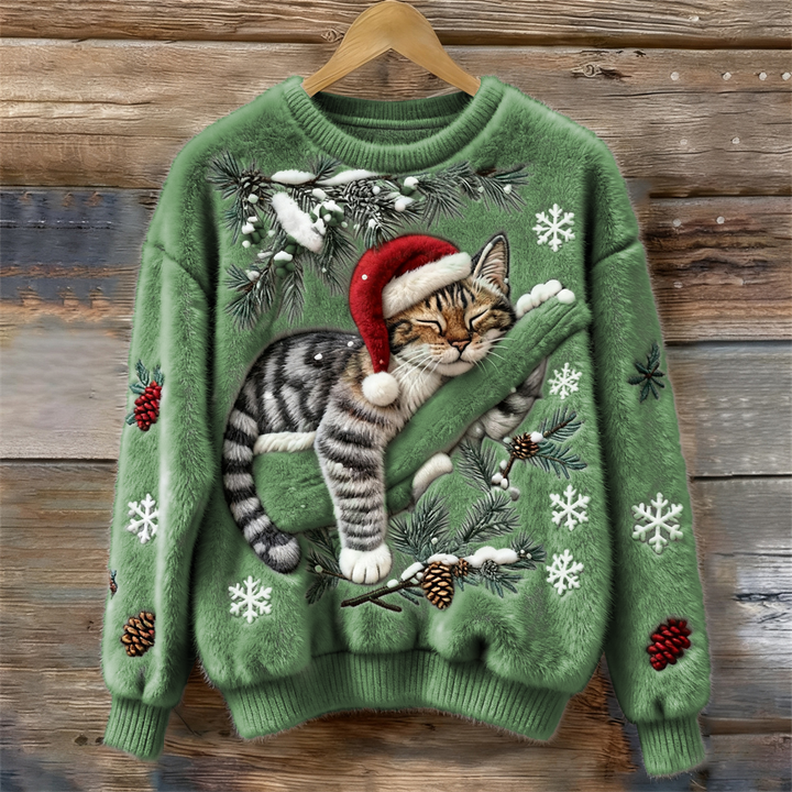 Matilda | Stylish Festive Cat Christmas Jumper for Women