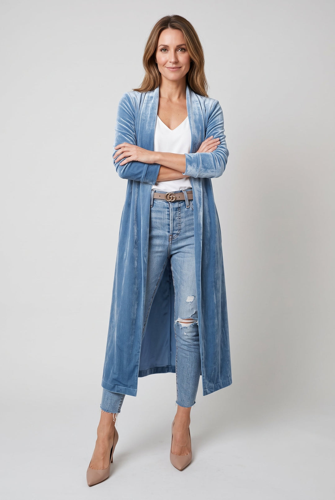 Maya | Elegant Plush Kimono Dressing Gown