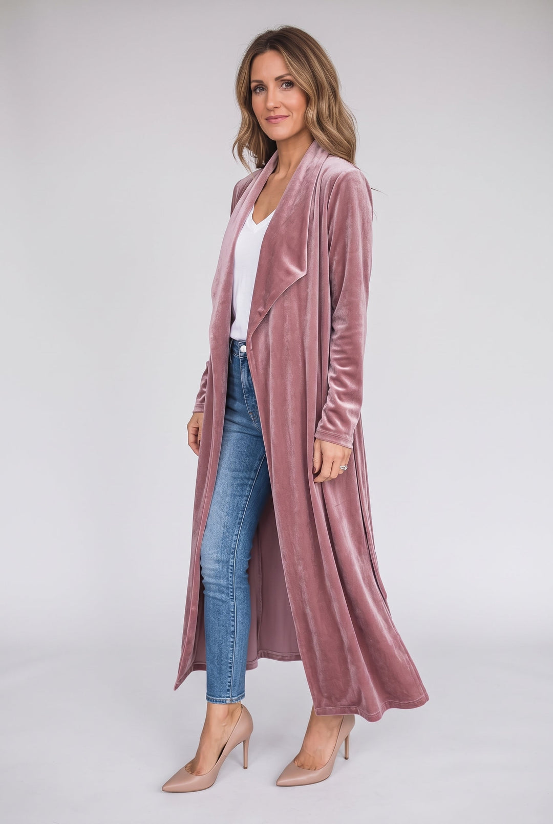 Maya | Elegant Plush Kimono Dressing Gown