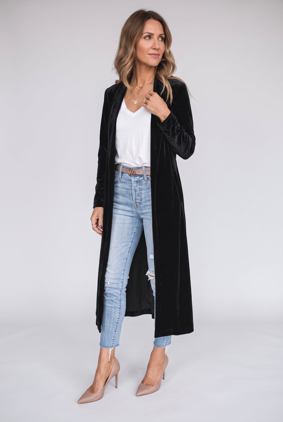 Maya | Elegant Plush Kimono Dressing Gown