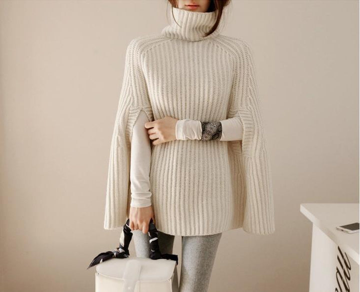 Maya | Timeless Cape Sleeve Turtleneck Jumper