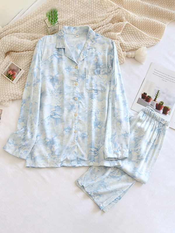 Mila | Effortless Floral Long Sleeve Ladies Pyjamas