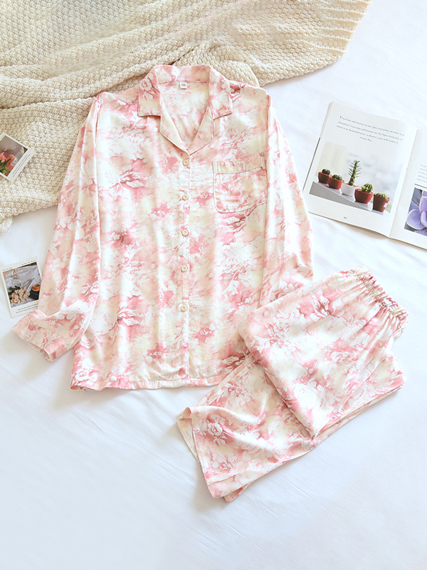 Mila | Effortless Floral Long Sleeve Ladies Pyjamas