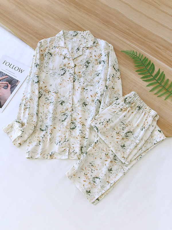 Mila | Effortless Floral Long Sleeve Ladies Pyjamas