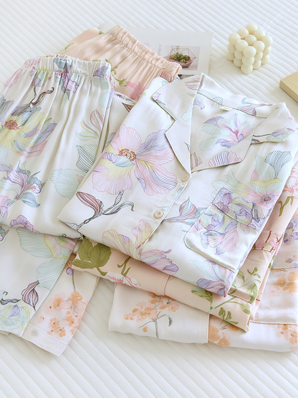 Mila | Effortless Floral Long Sleeve Ladies Pyjamas