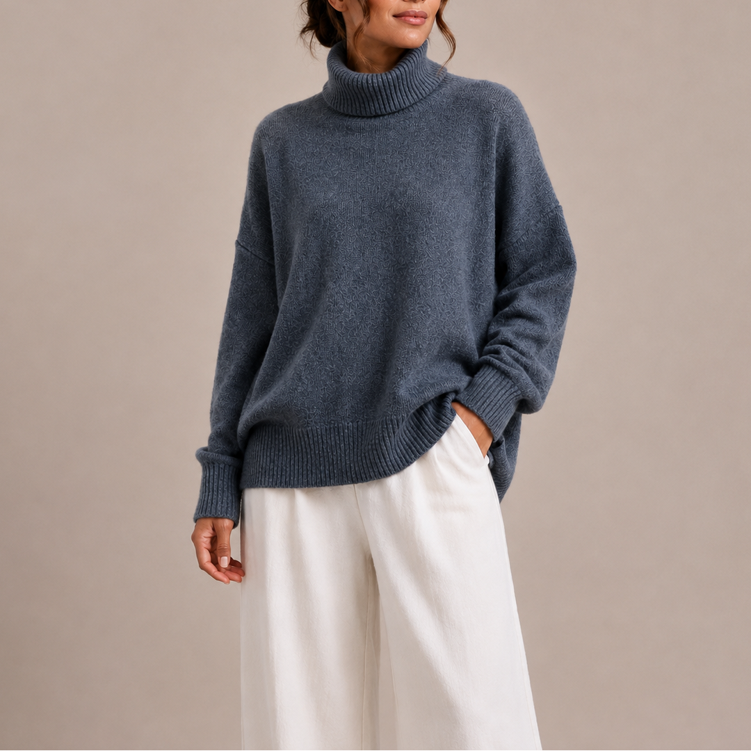 Millie | Refined Oversized Roll Neck Womens Jumpers