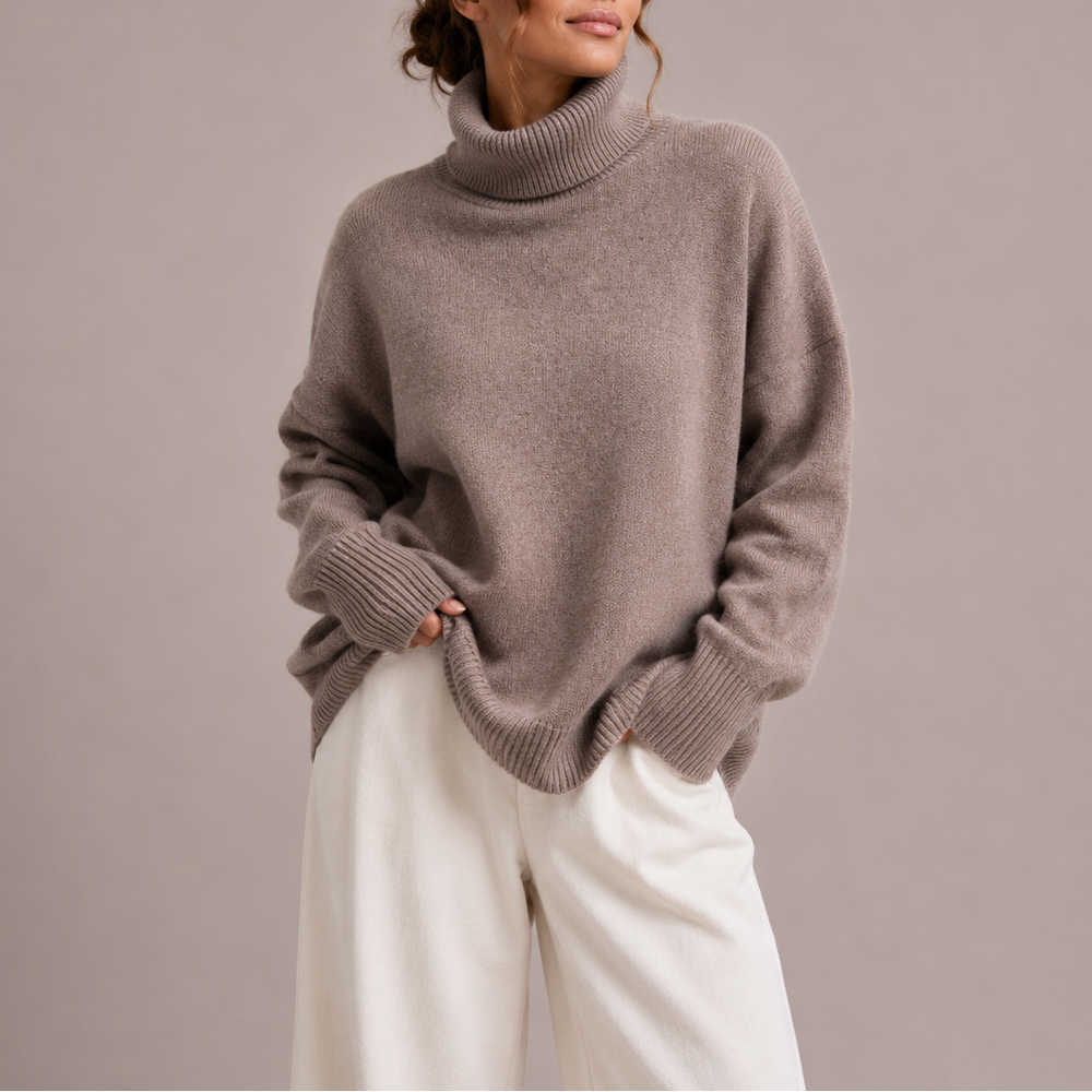 Millie | Refined Oversized Roll Neck Womens Jumpers