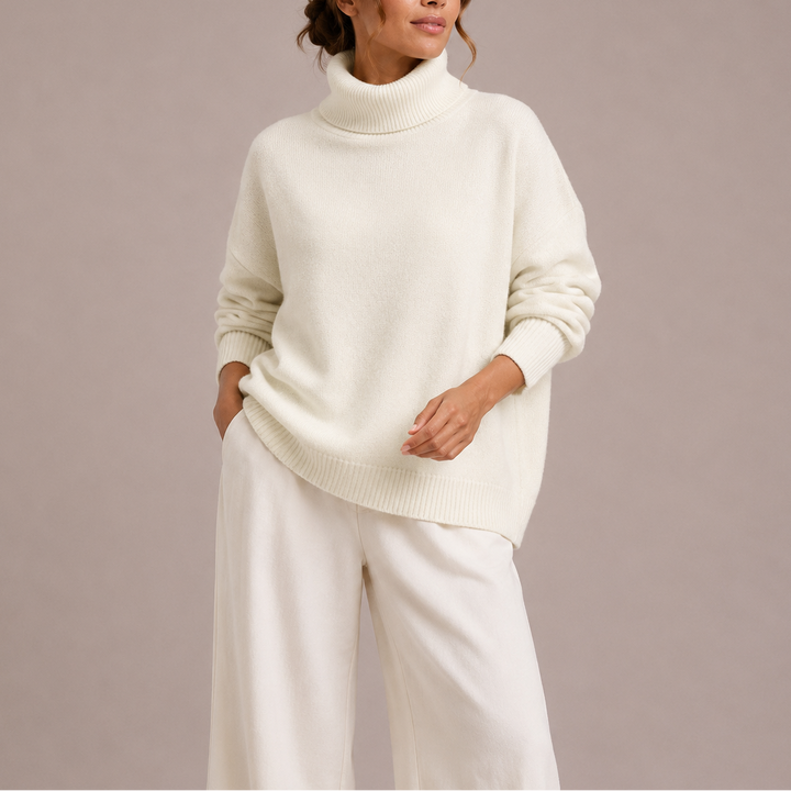 Millie | Refined Oversized Roll Neck Womens Jumpers