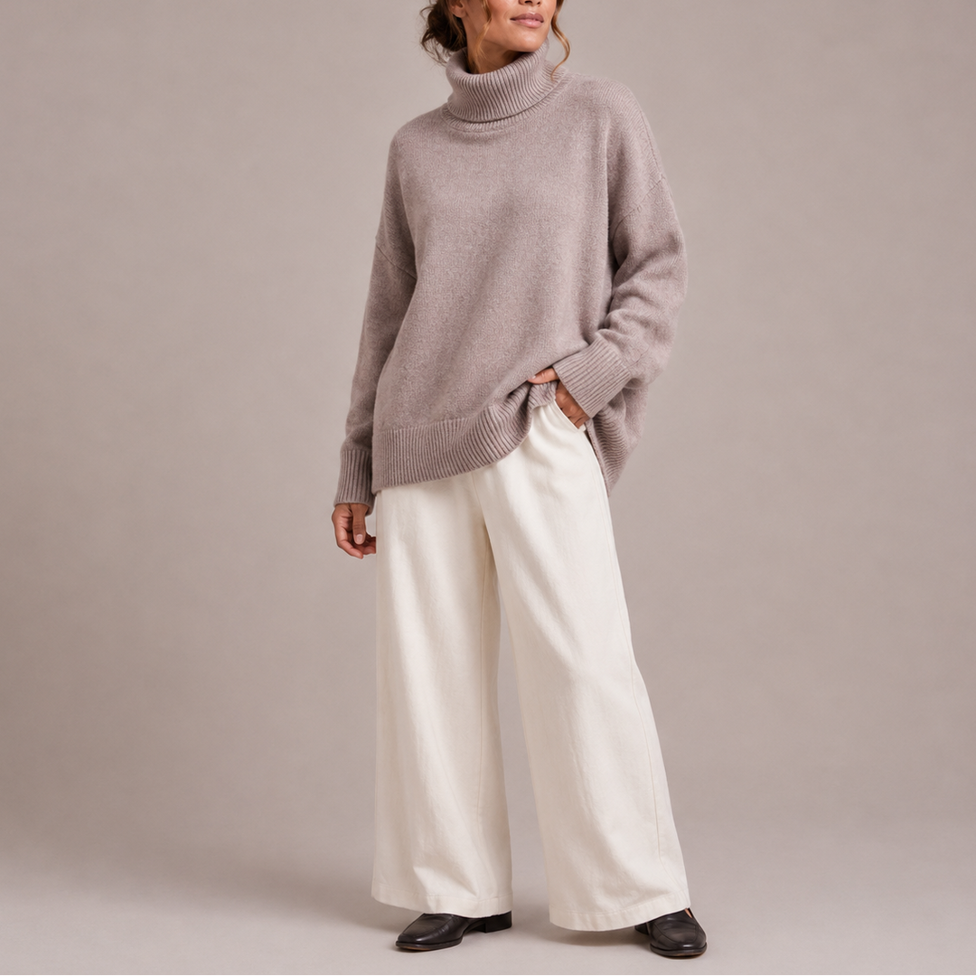 Millie | Refined Oversized Roll Neck Womens Jumpers