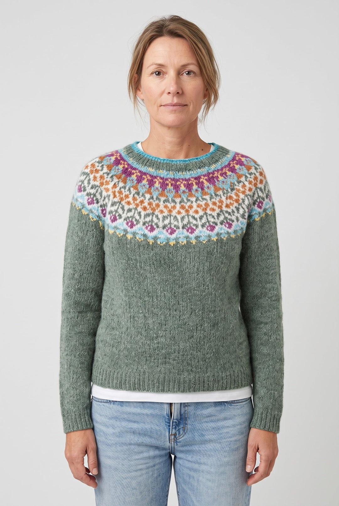 Nancy | Sophisticated Fair Isle Christmas Jumper for Women