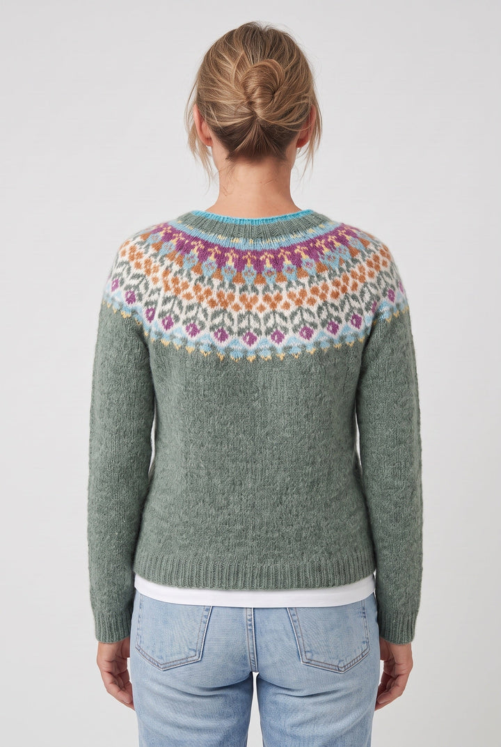 Nancy | Sophisticated Fair Isle Christmas Jumper for Women