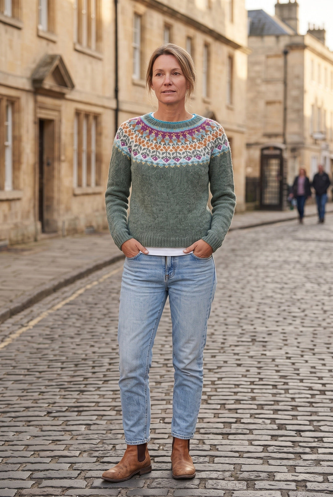 Nancy | Sophisticated Fair Isle Christmas Jumper for Women