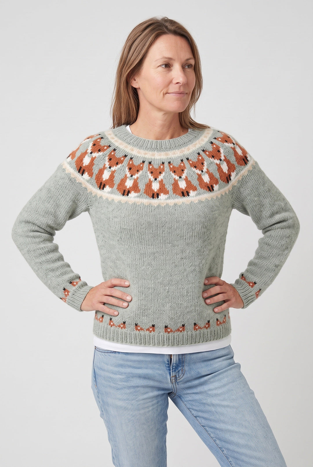 Nancy | Sophisticated Fair Isle Christmas Jumper for Women