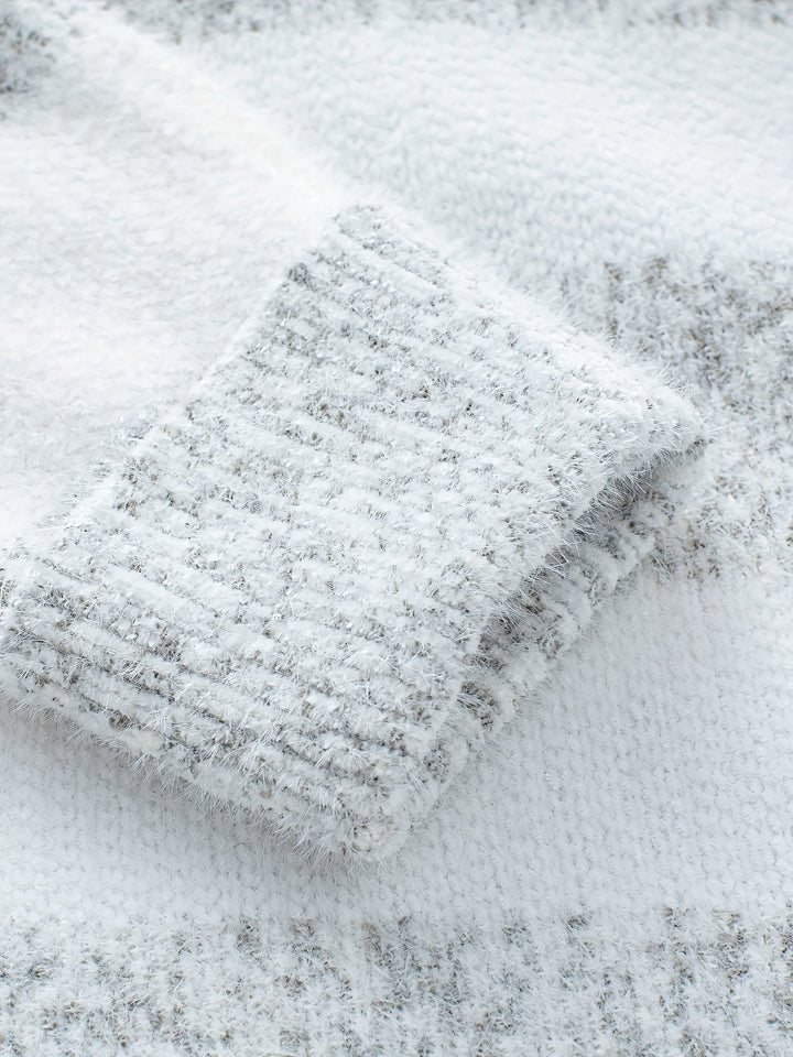 Nora | Striped High Neck Christmas Jumper for Women