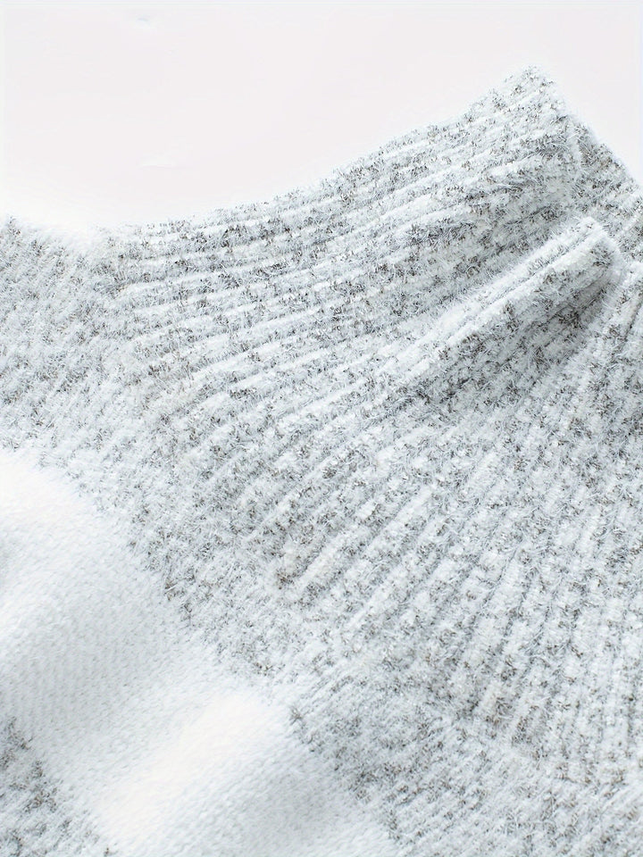 Nora | Striped High Neck Christmas Jumper for Women