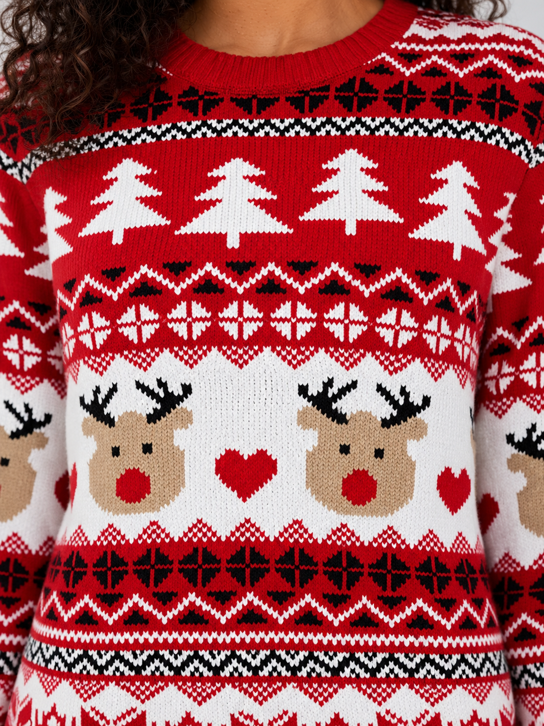 Nova | Stylish Knitted Reindeer Christmas Jumper for Women