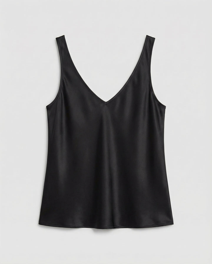Nova | Stylish V-Neck Satin Party Top with Wide Straps