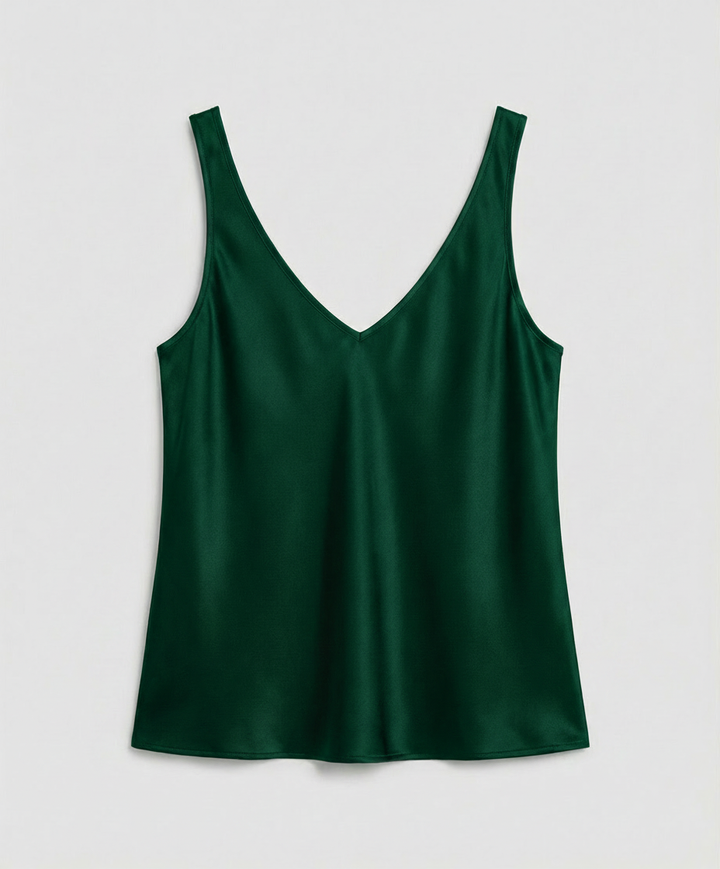 Nova | Stylish V-Neck Satin Party Top with Wide Straps