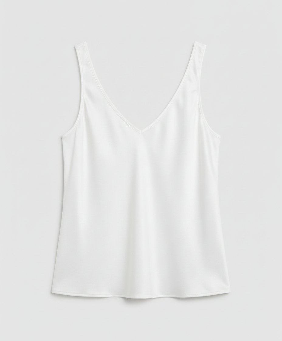 Nova | Stylish V-Neck Satin Party Top with Wide Straps