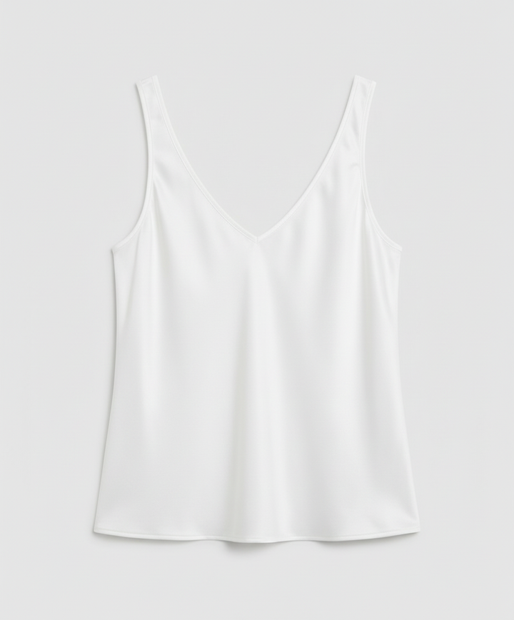 Nova | Stylish V-Neck Satin Party Top with Wide Straps