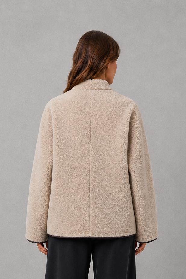 Orla | Effortless Oversized Faux Fur Coat with Toggle Fastening