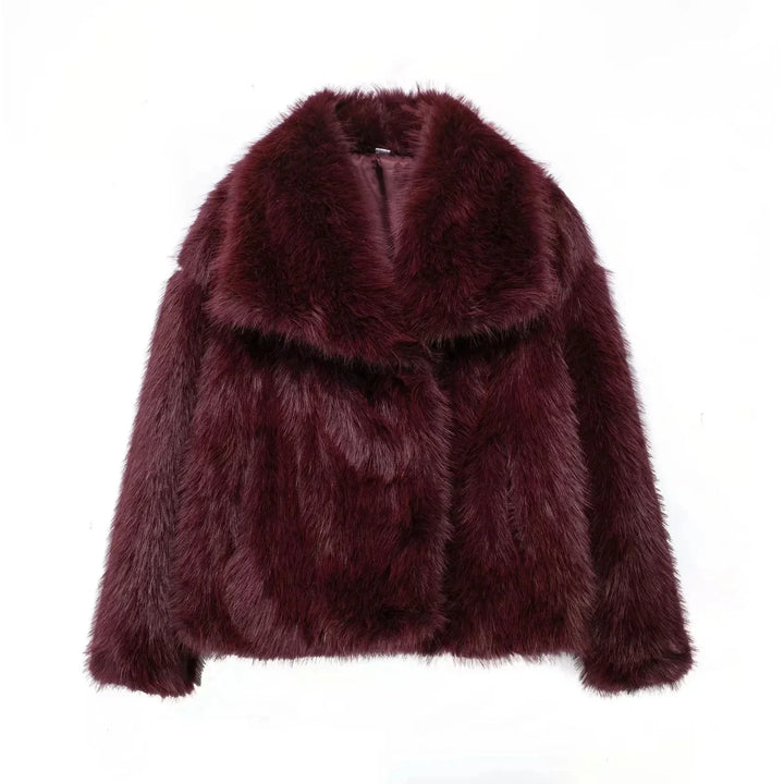 Ottilie | Cosy Oversized Faux Fur Coat with Statement Collar