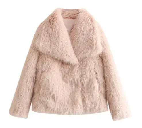 Ottilie | Cosy Oversized Faux Fur Coat with Statement Collar