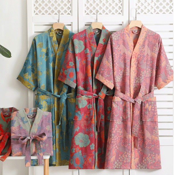 Penelope | Belted Floral Kimono Ladies Dressing Gowns