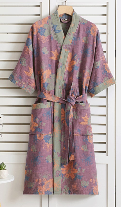 Penelope | Belted Floral Kimono Ladies Dressing Gowns