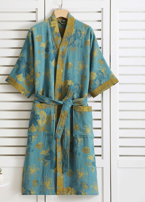 Penelope | Belted Floral Kimono Ladies Dressing Gowns