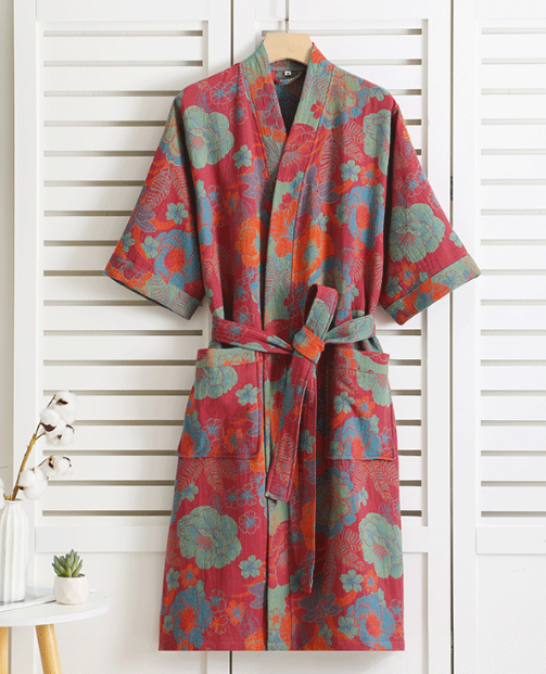 Penelope | Belted Floral Kimono Ladies Dressing Gowns