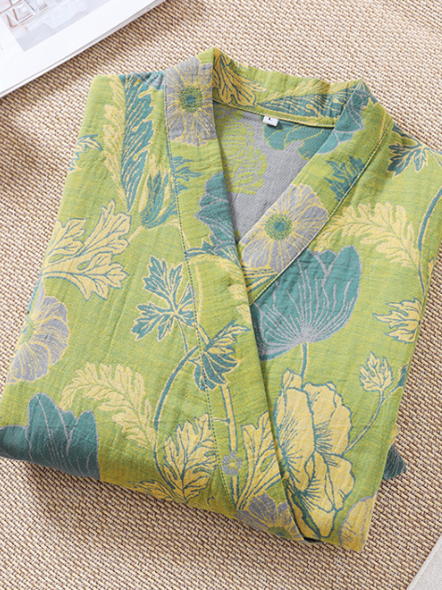 Penelope | Relaxed Floral Print Ladies Dressing Gowns
