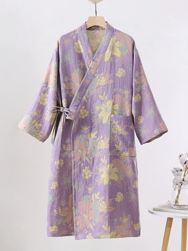 Penelope | Relaxed Floral Print Ladies Dressing Gowns
