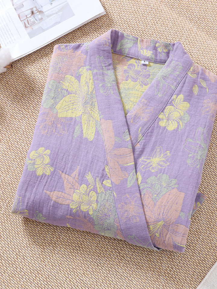 Penelope | Relaxed Floral Print Ladies Dressing Gowns