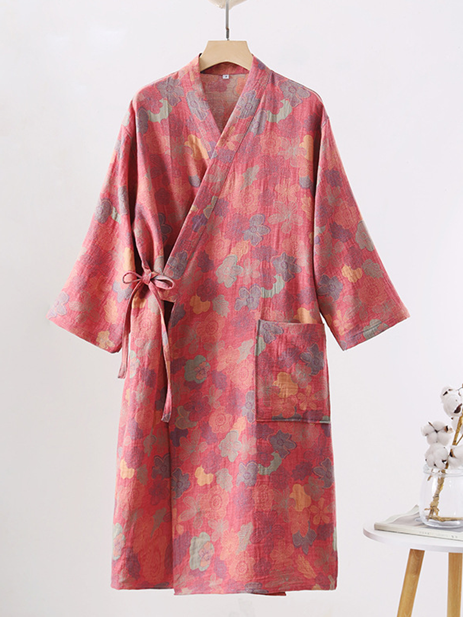 Penelope | Relaxed Floral Print Ladies Dressing Gowns