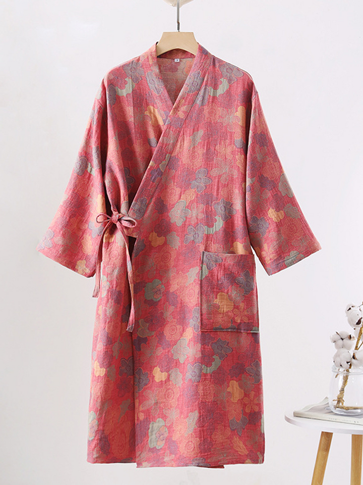 Penelope | Relaxed Floral Print Ladies Dressing Gowns