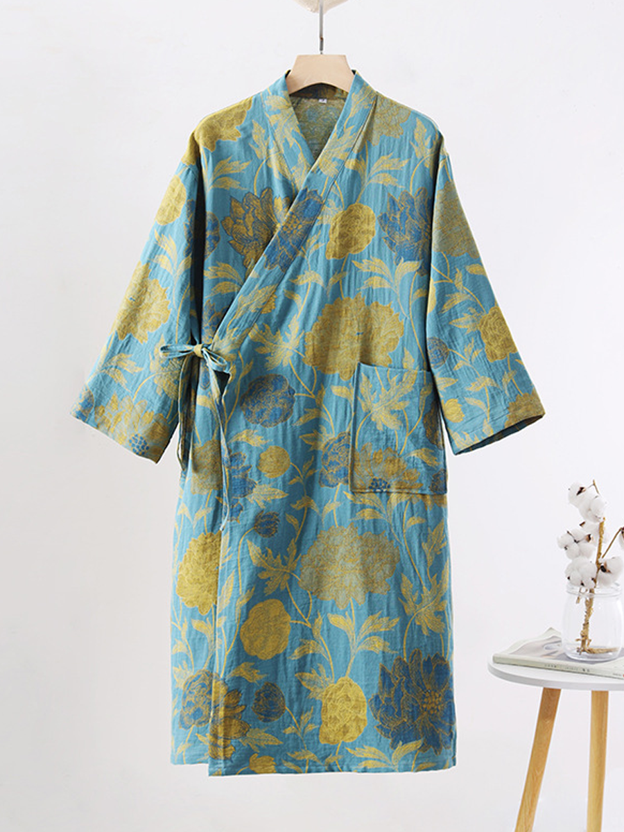 Penelope | Relaxed Floral Print Ladies Dressing Gowns