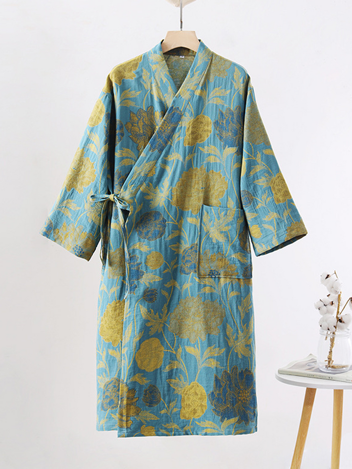 Penelope | Relaxed Floral Print Ladies Dressing Gowns