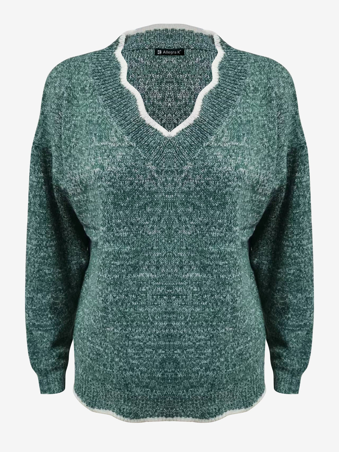 Penelope | Timeless Notch V-Neck Long Sleeve Womens Knit Jumper