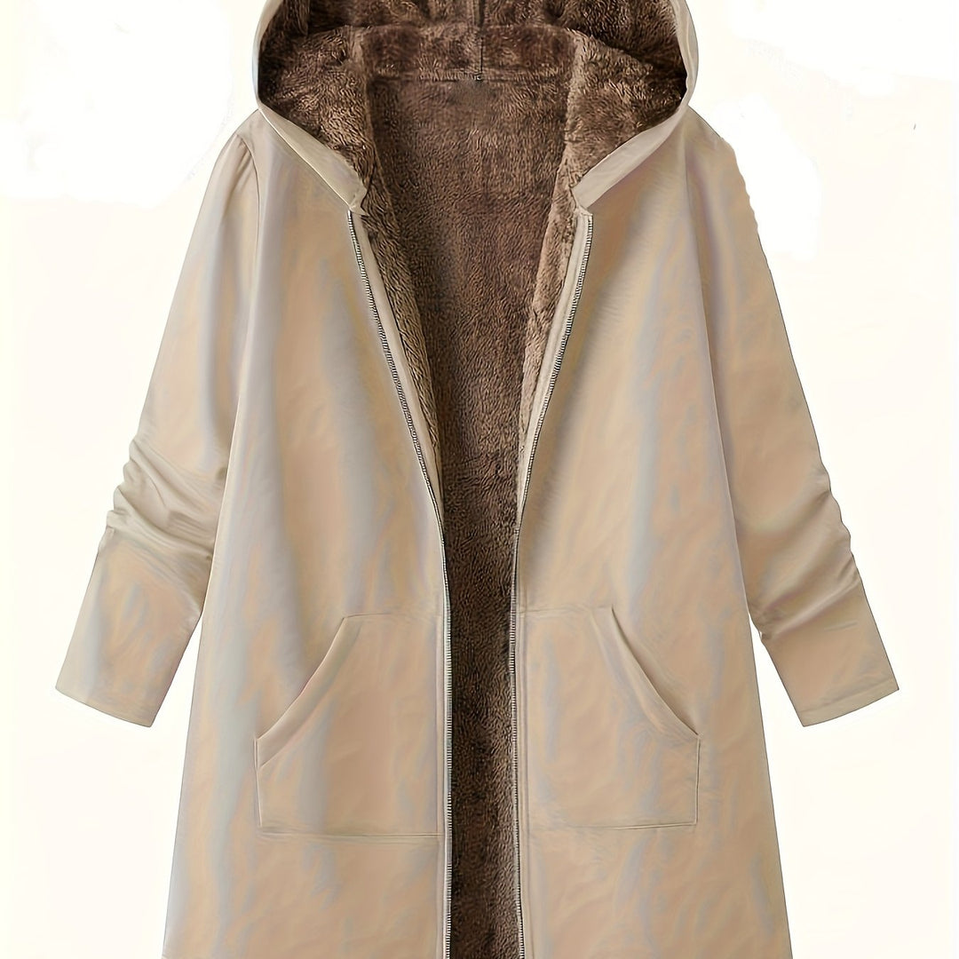 Poppy | Relaxed Longline Hooded Faux Fur Coat