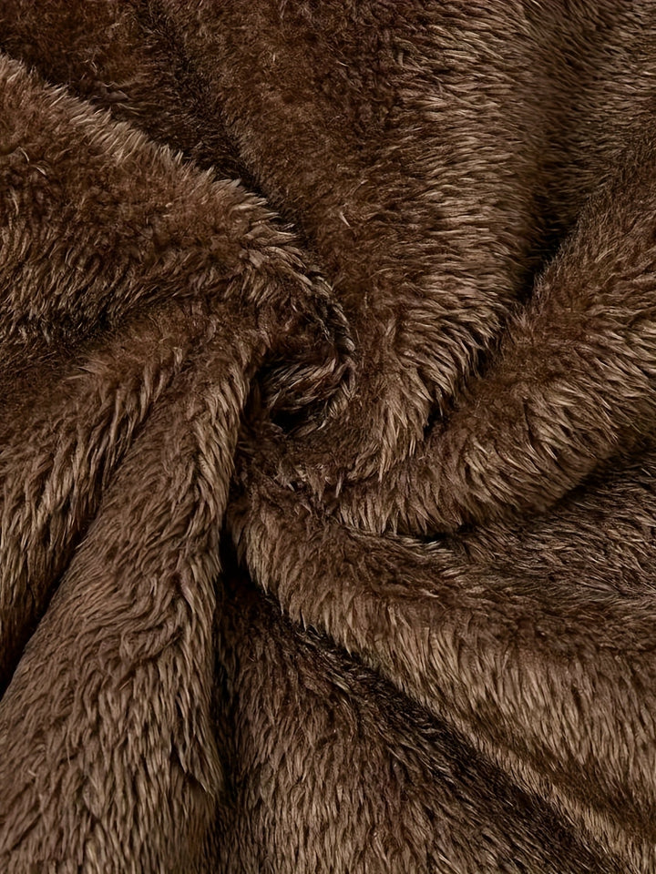 Poppy | Relaxed Longline Hooded Faux Fur Coat