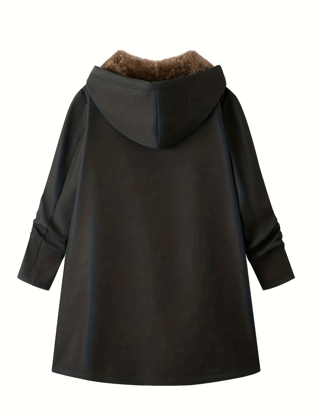 Poppy | Relaxed Longline Hooded Faux Fur Coat