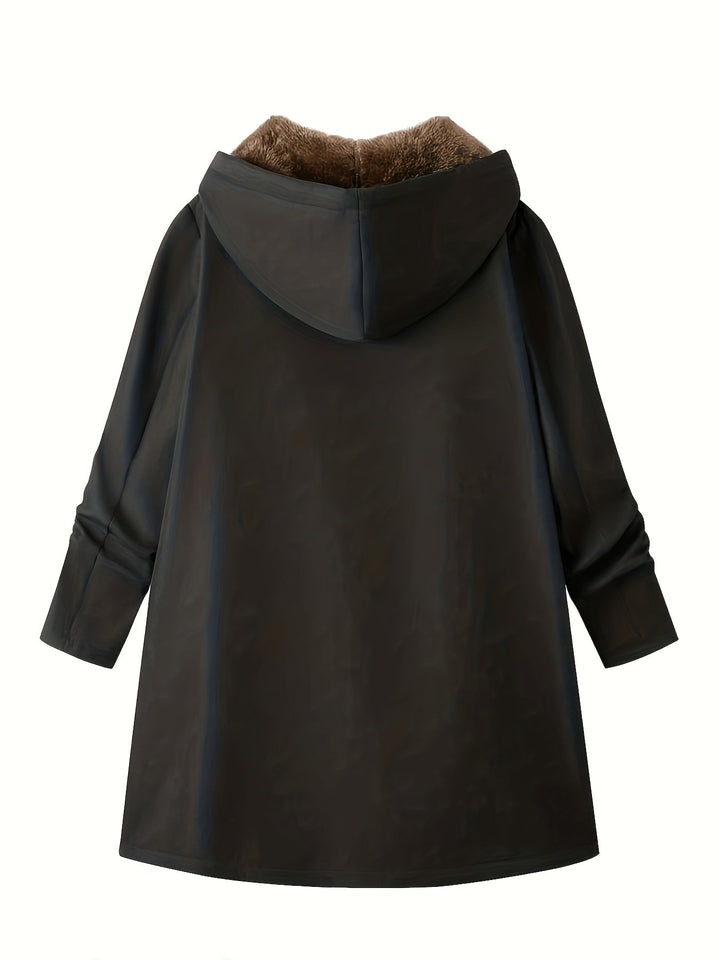 Poppy | Relaxed Longline Hooded Faux Fur Coat