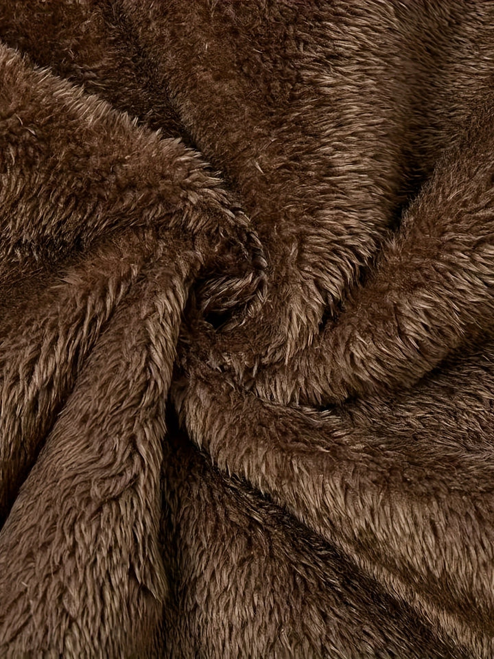 Poppy | Relaxed Longline Hooded Faux Fur Coat