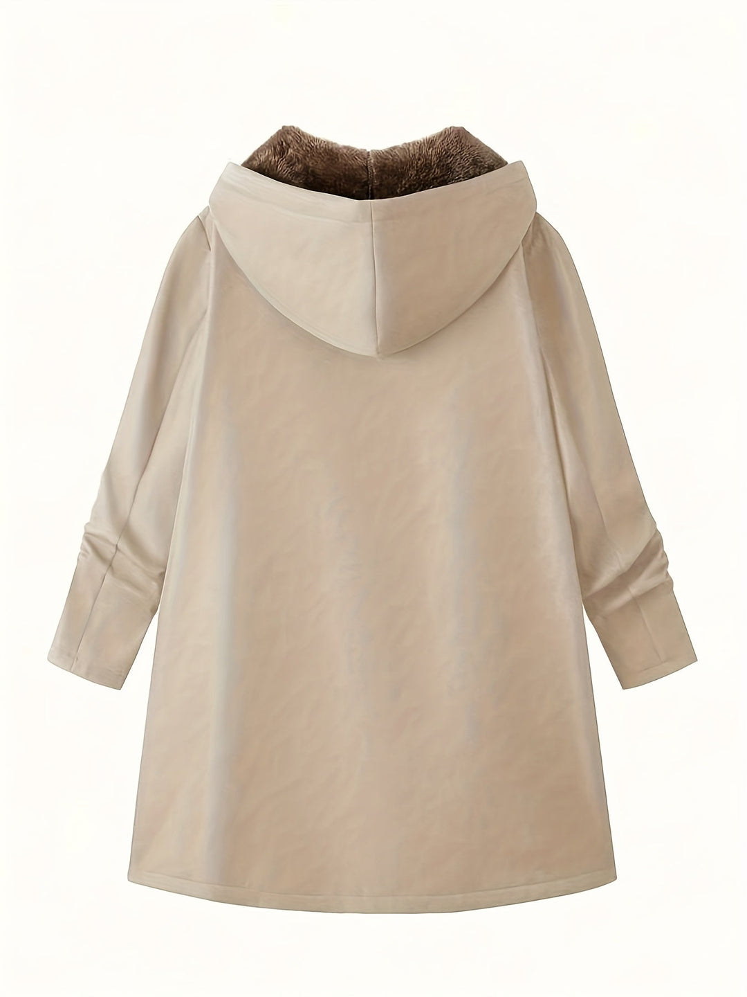 Poppy | Relaxed Longline Hooded Faux Fur Coat