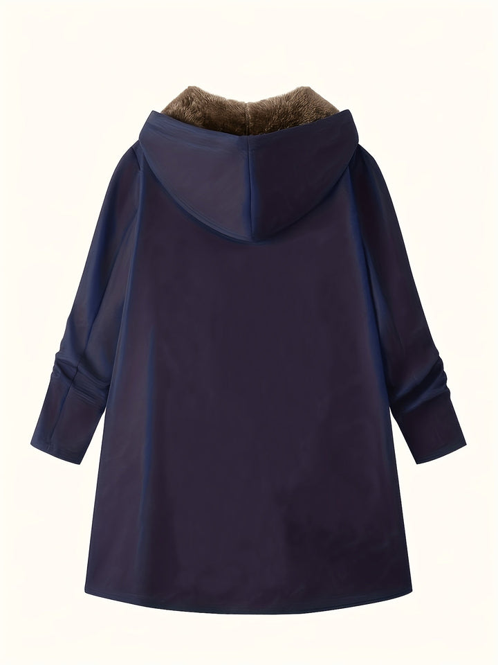Poppy | Relaxed Longline Hooded Faux Fur Coat