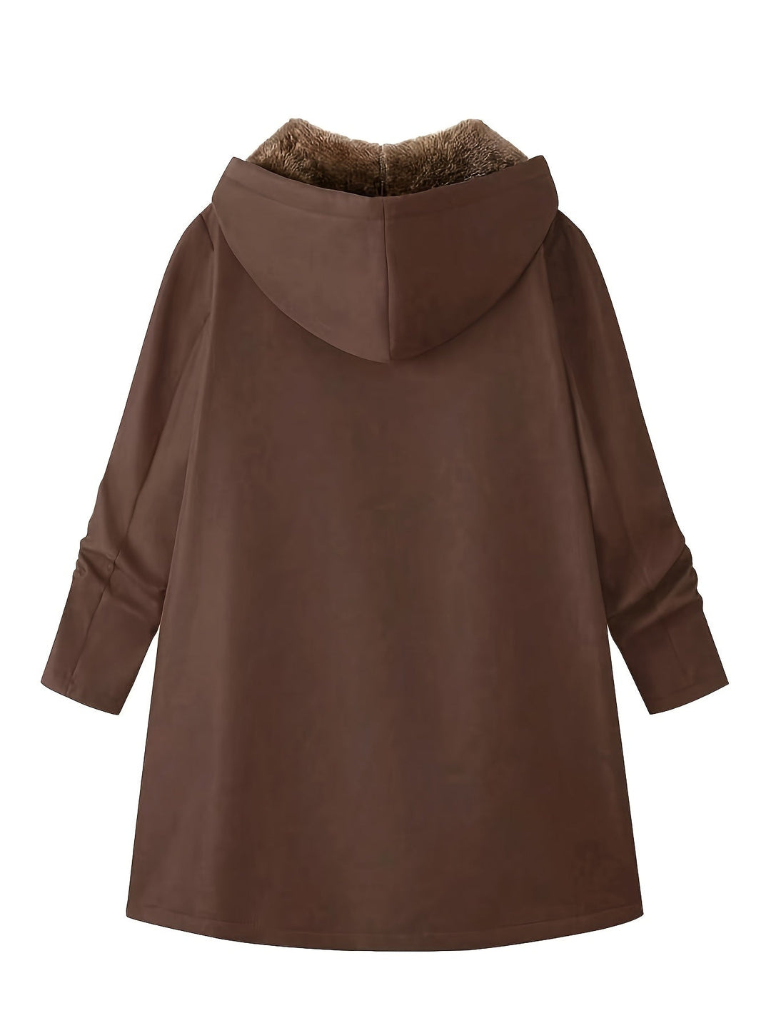 Poppy | Relaxed Longline Hooded Faux Fur Coat